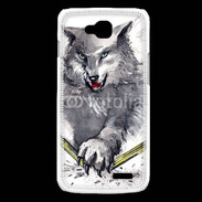 Coque LG L90 Loup en dessin 100