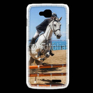 Coque LG L90 Saut d'obstacle à cheval 100