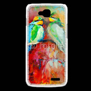 Coque LG L90 Oiseaux en peinture