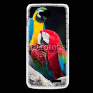 Coque LG L90 Macaw vert et rouge 76