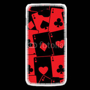 Coque LG L90 Cartes rouges et noires 5