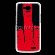 Coque LG L90 Red hand show fuck