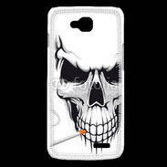 Coque LG L90 Tête de mort fumeur