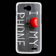 Coque LG L90 J'aime mon téléphone