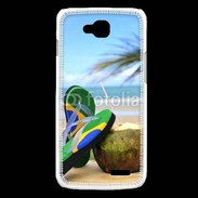 Coque LG L90 Plage Brésil et noix de coco