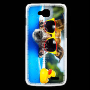Coque LG L90 Chien à la piscine 5
