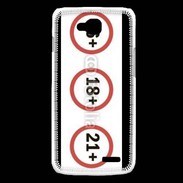 Coque LG L90 Interdit au moins de ...