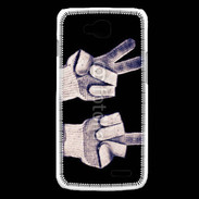 Coque LG L90 double fuck gants
