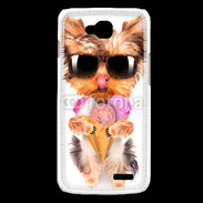 Coque LG L90 Yorkshire avec un cornet de glace