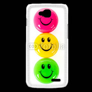 Coque LG L90 Smiley colorés 10