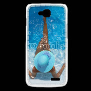 Coque LG L90 Femme à la piscine
