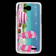 Coque LG L90 La vie en rose à la plage