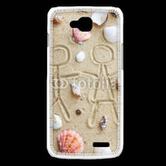 Coque LG L90 Toi et moi sur la plage