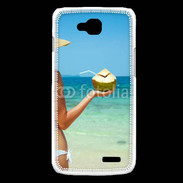 Coque LG L90 Cocktail noix de coco sur la plage 5