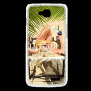 Coque LG L90 Femme sexy à la plage 25