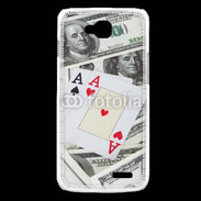 Coque LG L90 Paire d'as au poker 2