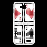 Coque LG L90 Pixel card