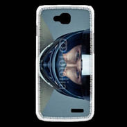 Coque LG L90 homme avec casque de moto