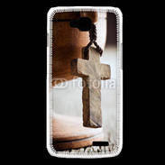 Coque LG L90 Croix en bois 5