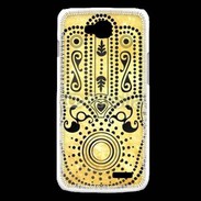 Coque LG L90 Islam noir et jaune 25
