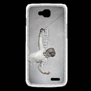 Coque LG L90 Escrime noir et blanc
