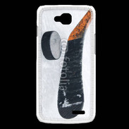 Coque LG L90 Crosse et palet de Hockey sur glace