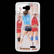 Coque LG L90 Joueuses de volleyball au filet 2