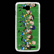 Coque LG L90 Cartoon rugby 1