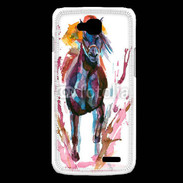 Coque LG L90 Equitation en peinture 10