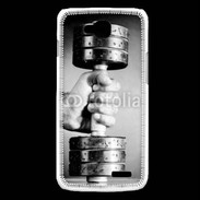 Coque LG L90 Passion Musculation en noir et blanc