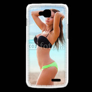 Coque LG L90 Belle femme à la plage 10