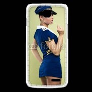 Coque LG L90 Hôtesse de l'air sexy