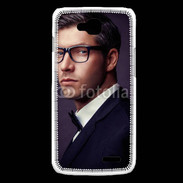 Coque LG L90 Homme charmant en costume et lunettes