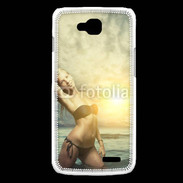 Coque LG L90 Femme sexy à la plage 10