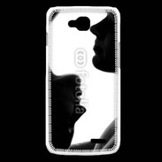 Coque LG L90 Couple en noir et blanc 10