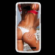 Coque LG L90 Femme de rêve à la plage