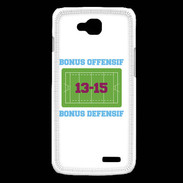 Coque LG L90 Bonus Offensif-Défensif Blanc