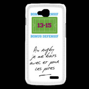 Coque LG L90 Les potes Bonus offensif-défensif Blanc