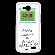 Coque LG L90 Mêlée relevée Bonus offensif-défensif Blanc