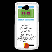 Coque LG L90 Merci l'arbitre Bonus offensif-défensif Blanc