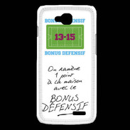 Coque LG L90 1 point bonus offensif-défensif Blanc