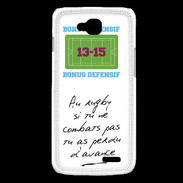 Coque LG L90 Le combat Bonus offensif-défensif Blanc