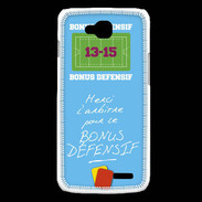 Coque LG L90 Merci l'arbitre Bonus offensif-défensif Bleu