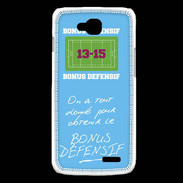 Coque LG L90 Obtenir le Bonus offensif-défensif Bleu