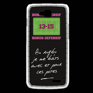 Coque LG L90 Les potes Bonus offensif-défensif Noir