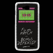 Coque LG L90 Fin de match Bonus offensif-défensif Noir