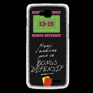 Coque LG L90 Merci l'arbitre Bonus offensif-défensif Noir
