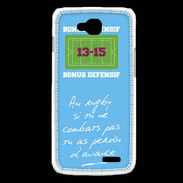 Coque LG L90 Le combat Bonus offensif-défensif Bleu