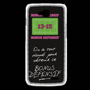 Coque LG L90 Obtenir le Bonus offensif-défensif Noir
