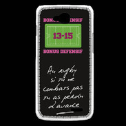 Coque LG L90 Le combat Bonus offensif-défensif Noir